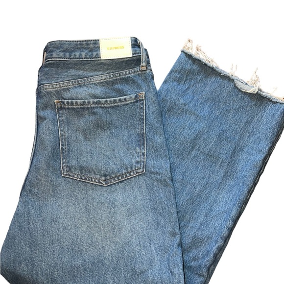 Medium Wash Ripped 90s Ankle Boot Jeans | Sz 10 Regular - Picture 7 of 7